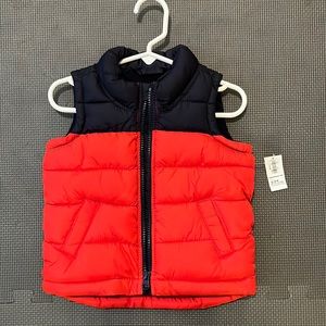 NWT Boys puffer vest size 12-18 months
